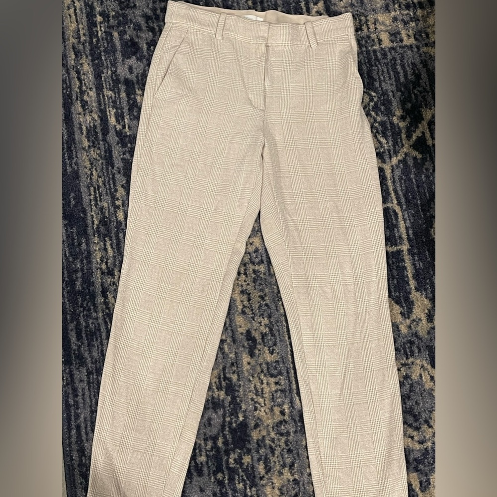 🍨🥥H&M Cream Plaid Pants🍨🥥